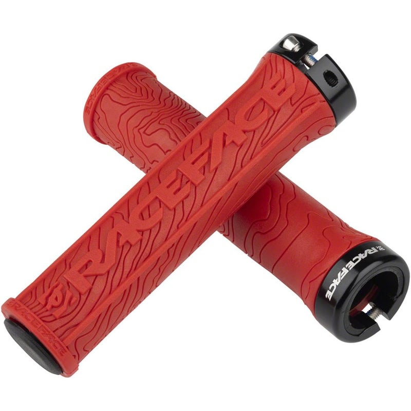 RaceFace Half Nelson Locking Grip, Red - Image 1